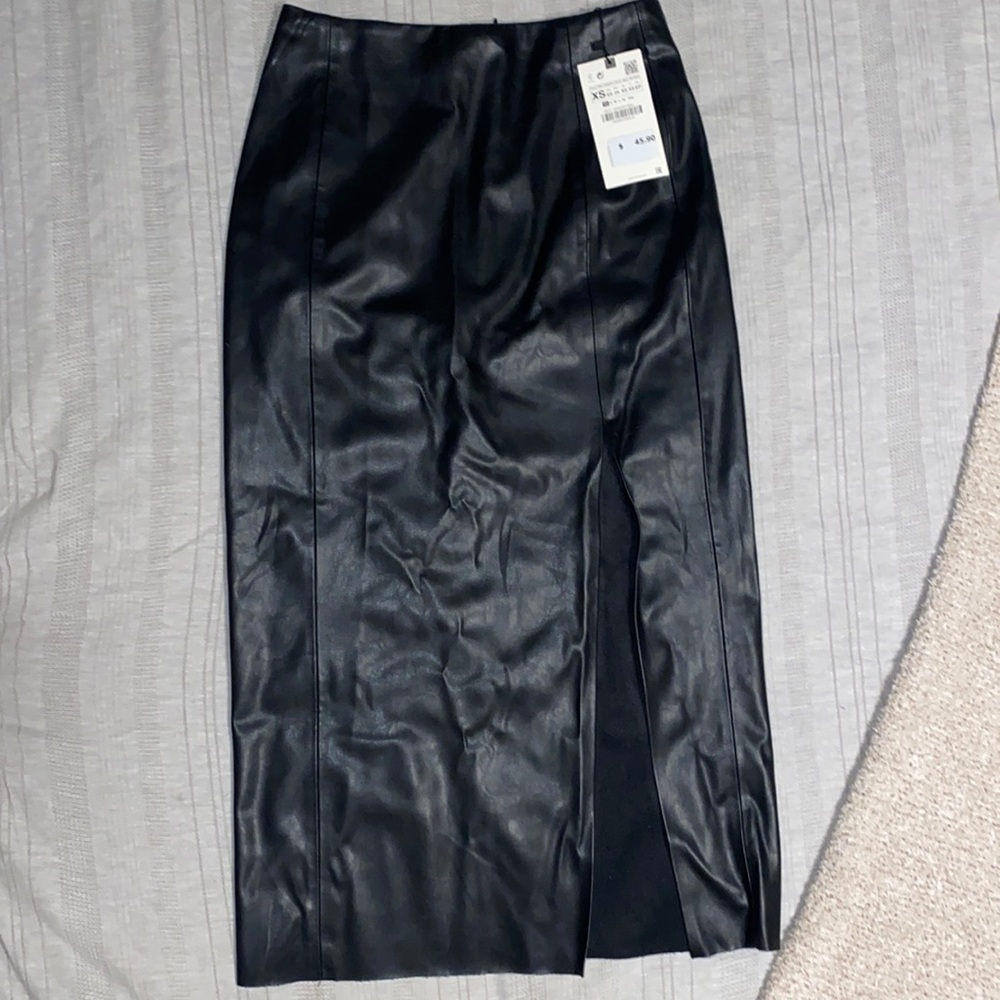 Never been worn leather skirt